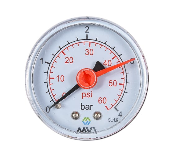 Аксиальный манометр до 4 бар