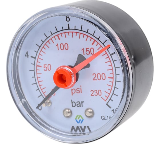 Аксиальный манометр до 16 бар