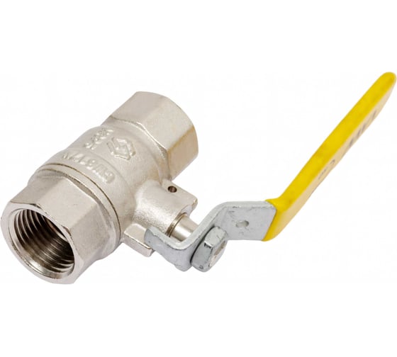 Шаровой кран газовый, полнопроходной 1/2" внутренняя-внутренняя, ручка рычаг, MVI, BV.811.04 4 189090227