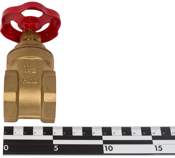 Клиновая задвижка латунная 1 1/2", MVI, BV.880.08 3 189103835