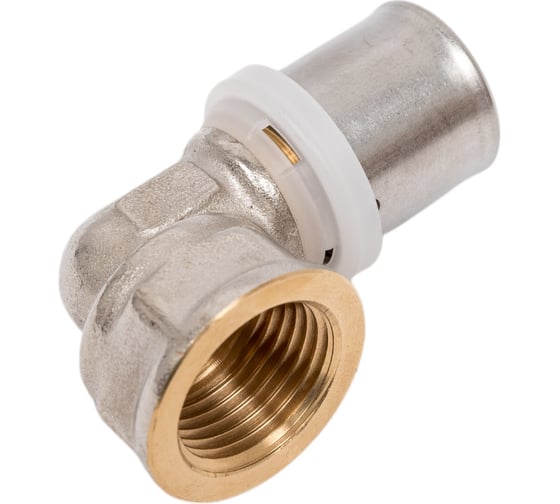 Пресс-фитинг угольник с переходом на внутреннюю резьбу 20x1/2"