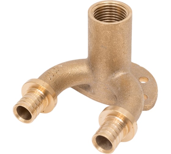 Аксиальное двойное настенное колено с внутренней резьбой 16x1/2"х16