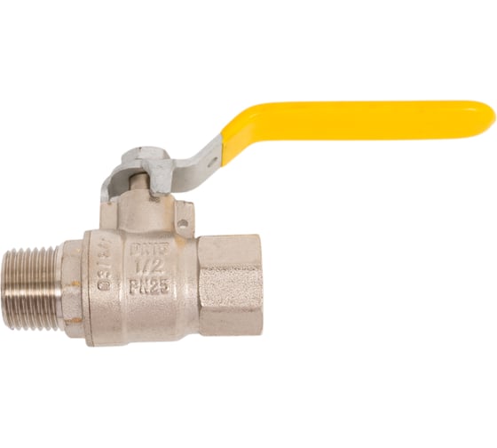 Шаровой кран газовый полнопроходной 1/2" внутренняя-наружная