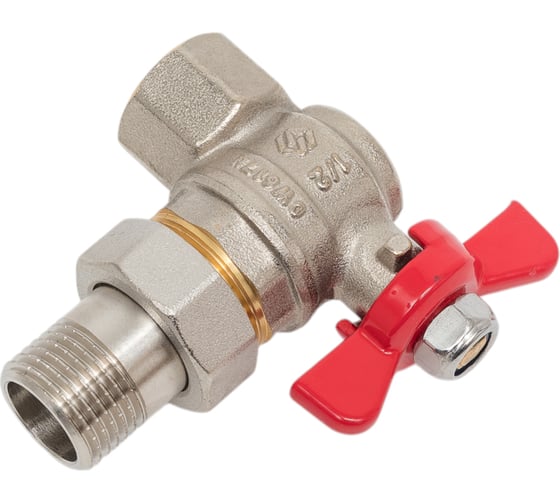 Шаровой кран со сгоном американка, угловой ДУ 15, 1/2", MVI, BV.522.04 3 BV.522.04