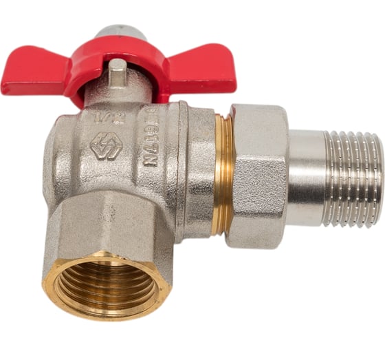 Шаровой кран со сгоном американка, угловой ДУ 15, 1/2", MVI, BV.522.04 4 196469985