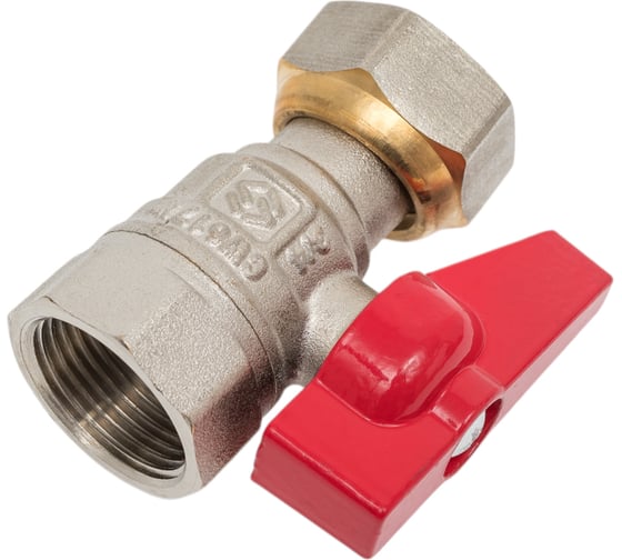 Шаровой кран полнопроходной, прямой с накидной гайкой 3/4", внутренняя-внутренняя, MVI, BV.530.05 3 BV.530.05