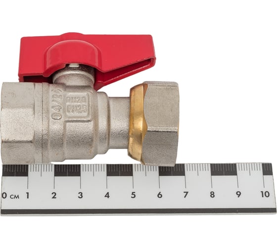 Шаровой кран полнопроходной, прямой с накидной гайкой 3/4", внутренняя-внутренняя, MVI, BV.530.05 4 196473357