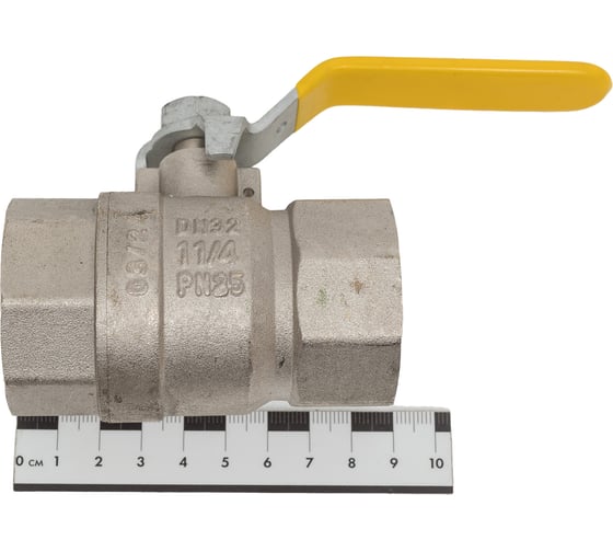 Шаровой кран газовый, полнопроходной 1 1/4" внутренняя-внутренняя, ручка рычаг, MVI, BV.811.07 4 196474737