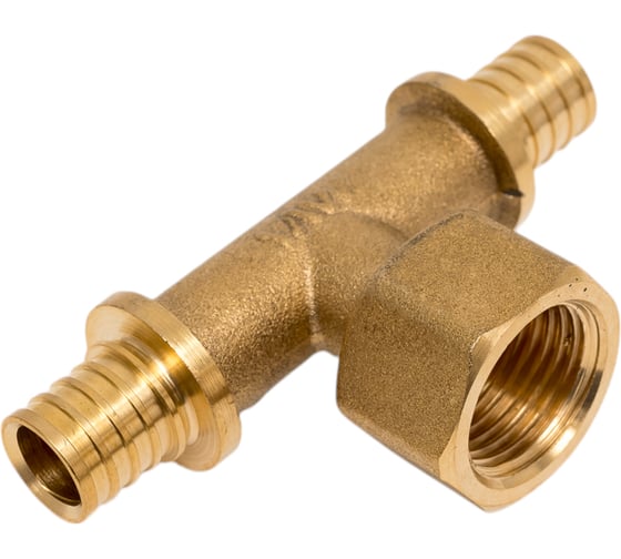 Аксиальный переходной тройник с внутренней резьбой 16x1/2"х16, латунь, MVI, SF.642.040404 3 196669887