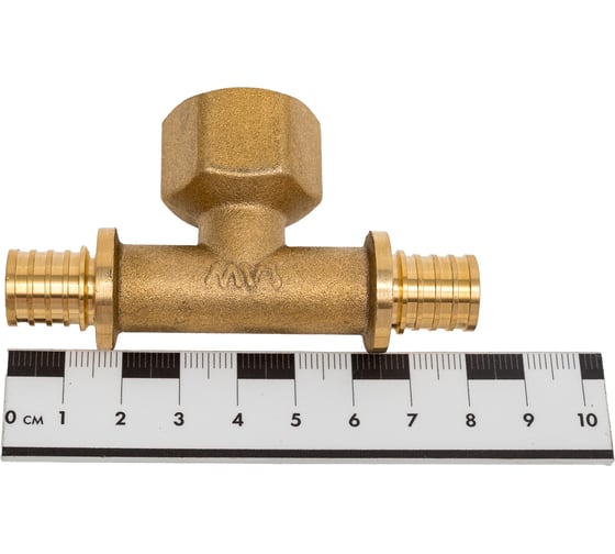 Аксиальный переходной тройник с внутренней резьбой 16x1/2"х16, латунь, MVI, SF.642.040404 4 196669893