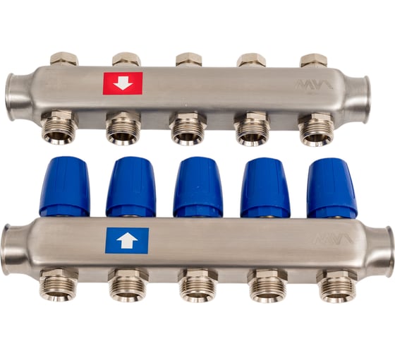 Коллектор из нержавеющей стали в сборе без расходомеров