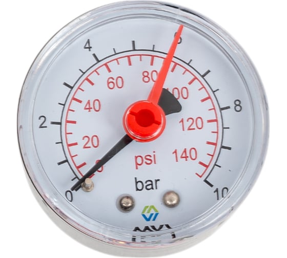 Аксиальный манометр до 10 бар