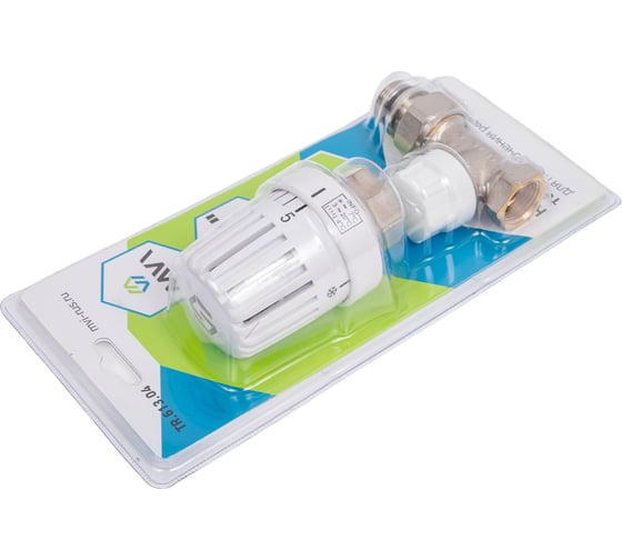 Терморегулирующий комплект для радиатора Ду15 прямой 2 в 1, клапан + термоголовка, MVI, TR.613.04 3 198623331