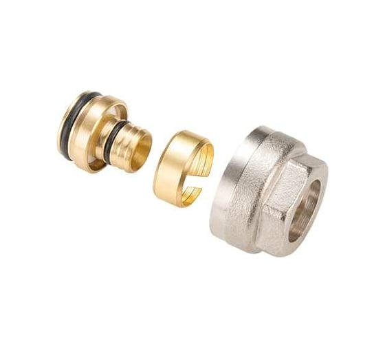 Коллекторный обжимной соединитель 3/4" евроконус для PEX и МП трубы 16