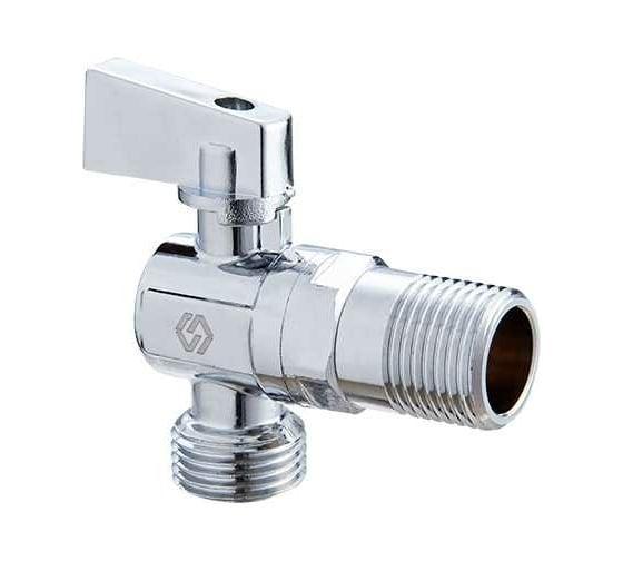 Кран для подключения сантехнических приборов 1/2"х1/2" наружная-наружная