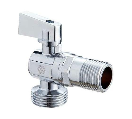 Кран для подключения сантехнических приборов 1/2"х3/4" наружная-наружная