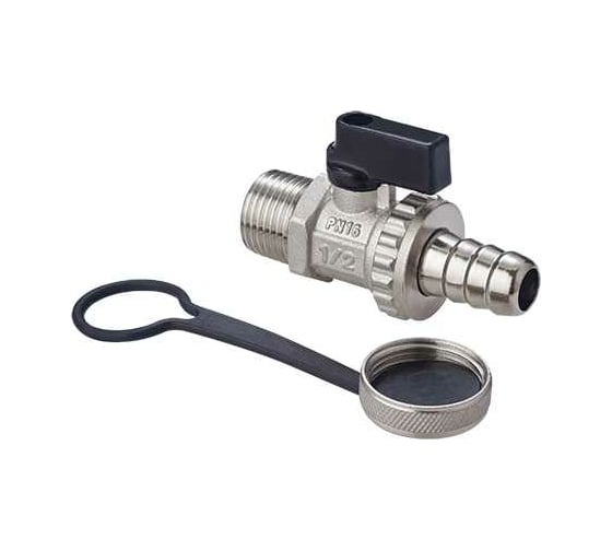 Дренажный кран 1/2" наружная-штуцер