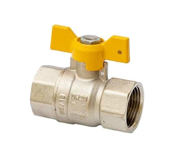 Шаровой кран газовый полнопроходной 1/2" внутренняя-внутренняя