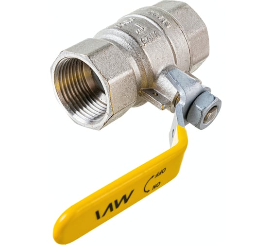 Шаровой кран газовый, полнопроходной 1" внутренняя-внутренняя, ручка рычаг, MVI, BV.811.06 3 BV.811.06