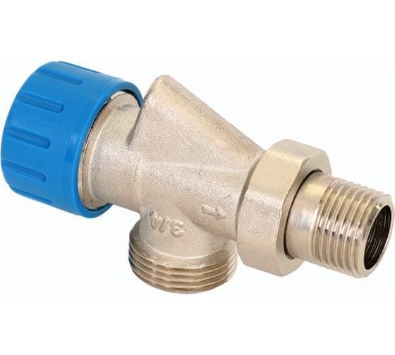 Термостатический осевой клапан с преднастройкой 1/2"x3/4"