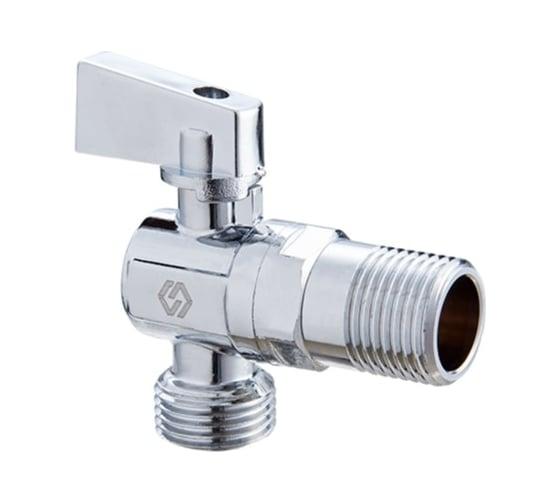 Кран угловой для подключения сантехнических приборов 1/2x1/2 (5 шт.в уп.)