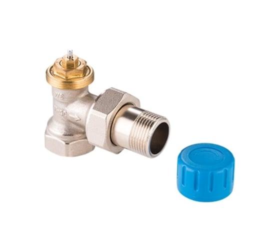 Термостатический угловой клапан с преднастройкой 1/2 (12шт.в уп.)