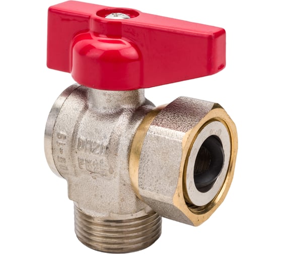 Шаровой кран полнопроходной, угловой с накидной гайкой 3/4", внутренняя-наружная, MVI, BV.533.05 3 BV.533.05