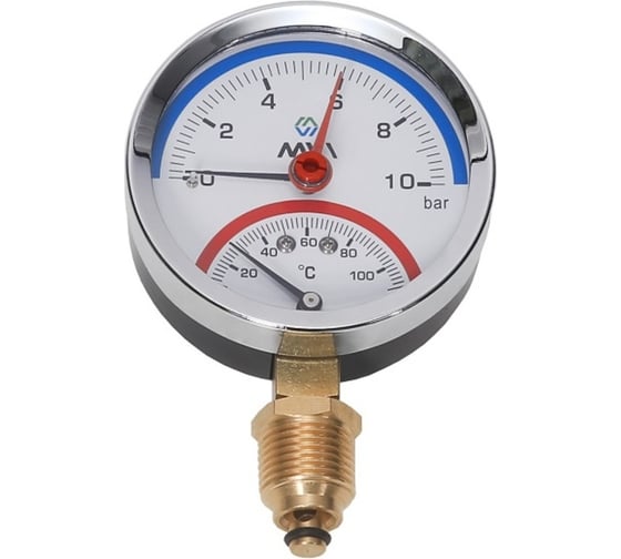 Радиальный термоманометр до 10 бар