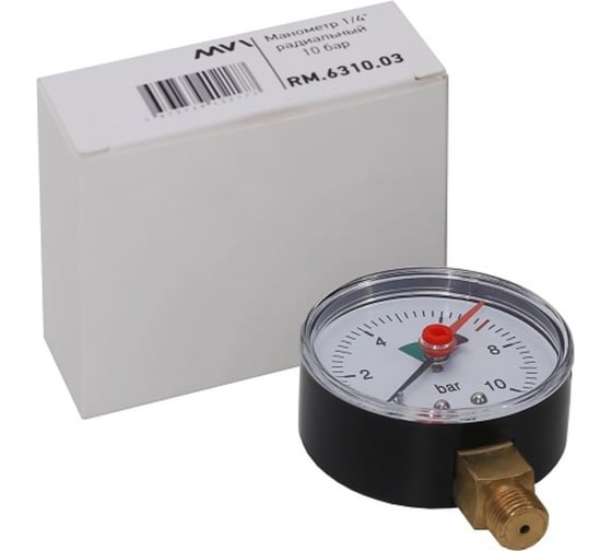 Радиальный манометр до 10 бар
