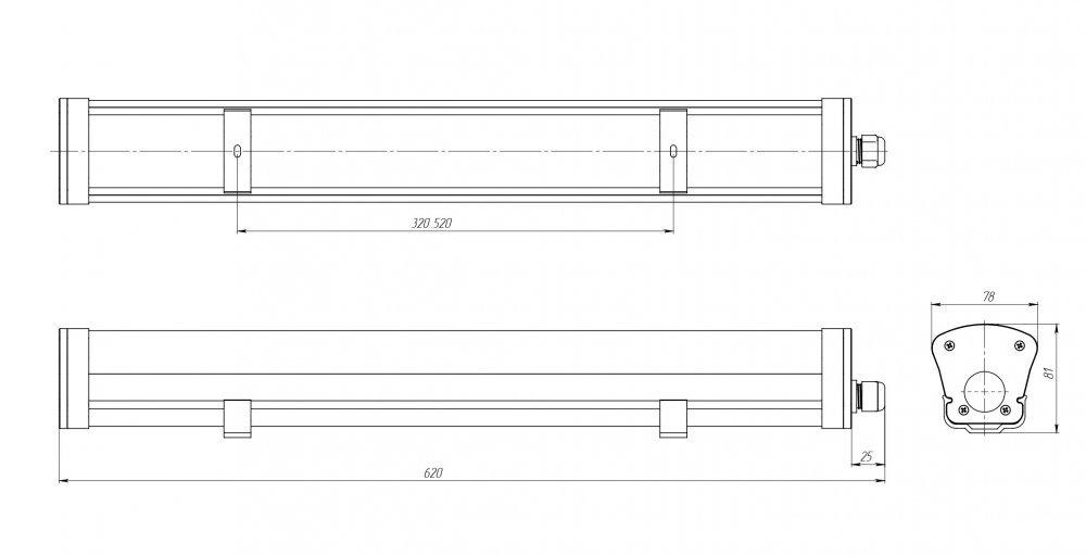 LPO/LSP SE 20/2200 Mini-6 opal 3K A, Diora, DLPOSE20Mini-6-O-3K-A 8 20190716 gabaritnyij chertezh lpo mini 6 0x0 3fe 1