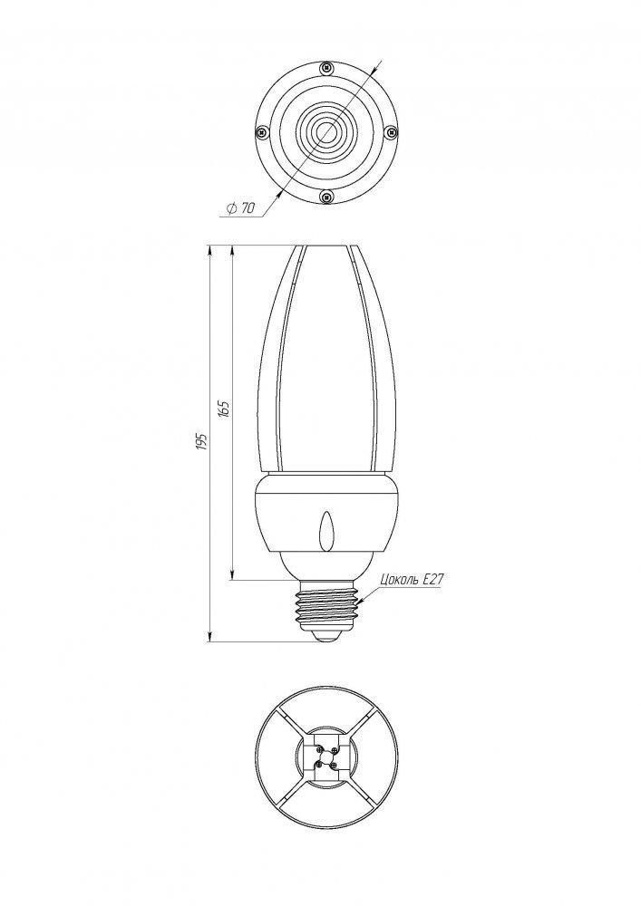 Corn GP 20/3000 E27 3K, Diora, DCGP20-E27-3K 5