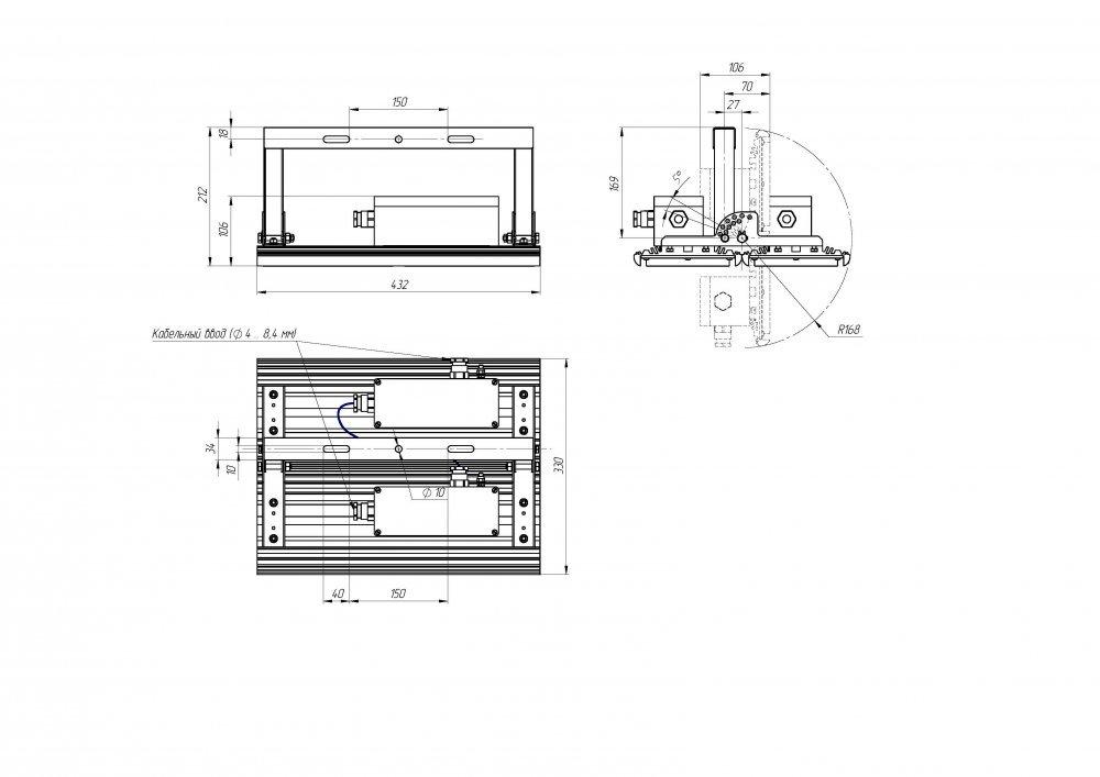 Комплект двойной Unit Ex 110/13000 K10 3K лира, Diora, DUEx110K10-3K-L-2Kt 3
