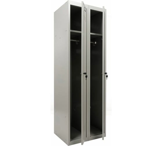 Усиленный металлический шкаф для раздевалок ПРАКТИК