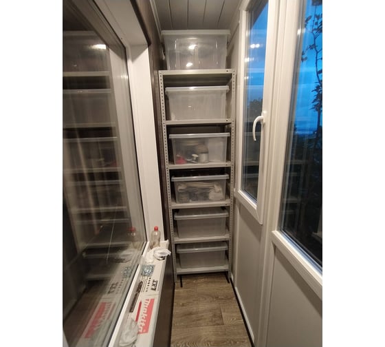 Металлический стеллаж ПРАКТИК, MS STANDART 100x40x200 см, Промет, S24199164602 7 stellazh praktik ms 200 100h40 6 s24199164602 2021 07 23 22 29 52 1 60fb18b0dd195