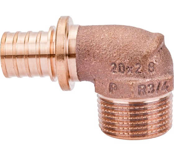 Угольник-переходник Н 20 3/4 бронза RX+