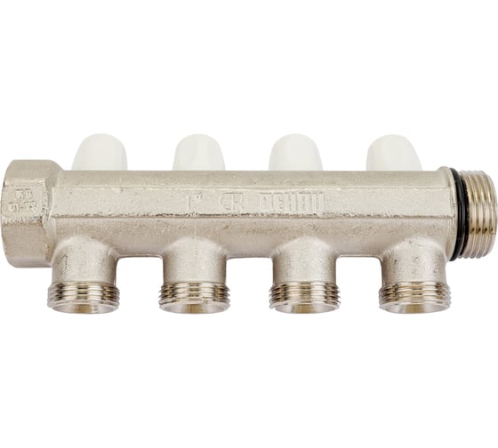 Распределительный коллектор 1 4 контура размер отвода-3/4 ЕК