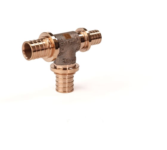 Тройник 20, 20, 16, бронза (RX+), с уменьшенным торцевым проходом, 14570713001, РЕХАУ 3 16