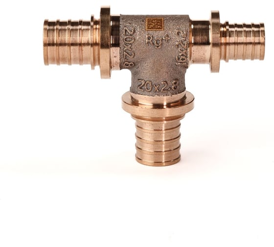 Тройник 20, 20, 16, бронза (RX+), с уменьшенным торцевым проходом, 14570713001, РЕХАУ 4 бронза (RX+)