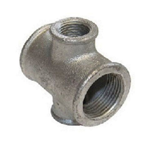 Крестовина чугунная оцинкованная DN25-15 PN16 переходная