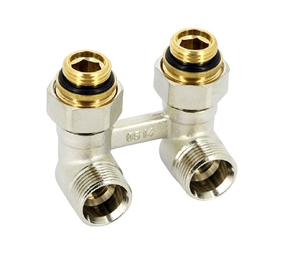 Угловой узел НН 1/2х3/4 ЕК с накидной гайкой шар краны для радиаторов с нижним подводом, 240737, РЕХАУ 5 51047467