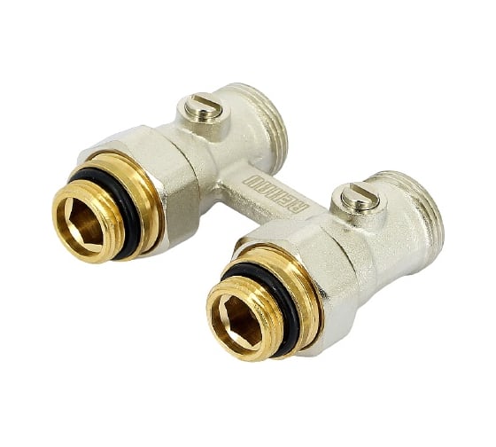 Узел НН 1/2 х3/4 ЕК с накидной гайкой, шаровые краны для радиаторов с нижней подводкой, 240727, РЕХАУ 3 240727