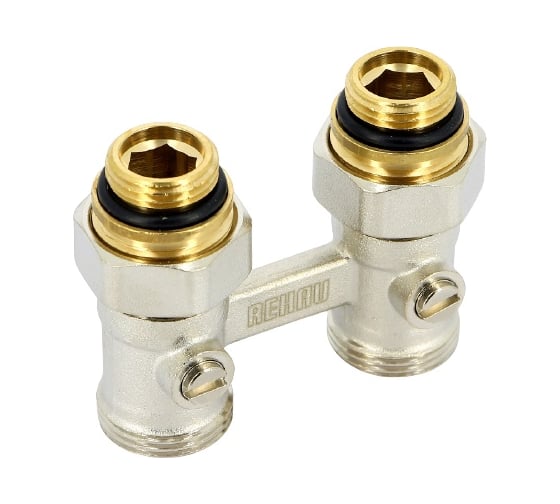 Узел НН 1/2 х3/4 ЕК с накидной гайкой, шаровые краны для радиаторов с нижней подводкой, 240727, РЕХАУ 5 51047477