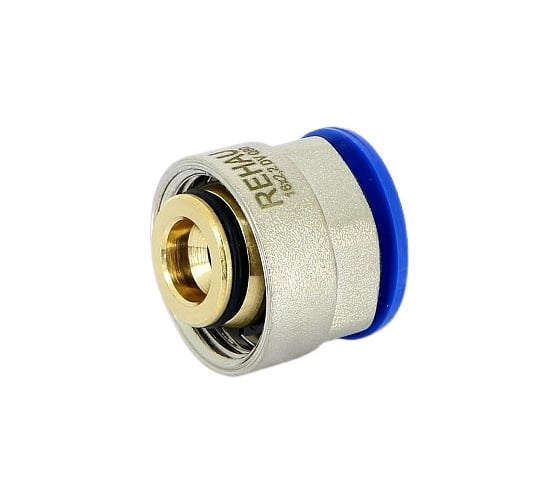 Соединитель В 16х2.2 никелированная латунь