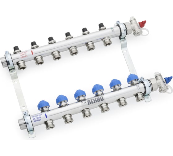 Коллектор 1 HKV 11 выход-3/4 ЕК нержавеющая сталь