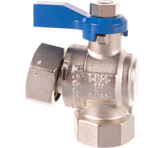 Комплект 2-х угловых никелированных шаровых кранов 1 для коллекторов HKV/HLV, 13152241001, РЕХАУ 4 51764328