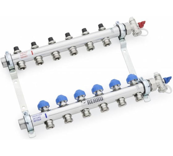 Коллектор 1" HKV 7 выход-3/4" ЕК нержавеющая сталь