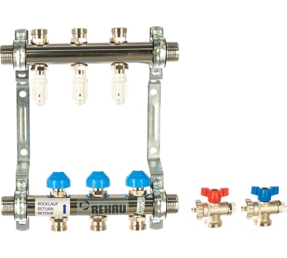 Коллектор 1 HKV-D 3 выход-3/4 ЕК нержавеющая сталь