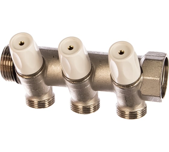 Распределительный коллектор 1 3 контура размер отвода-3/4 ЕК