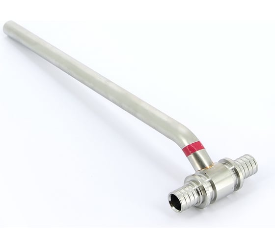 Тройник с трубкой 16х500 для подключения радиатора нержавеющая сталь надвижной, 240851, РЕХАУ 4 52501084