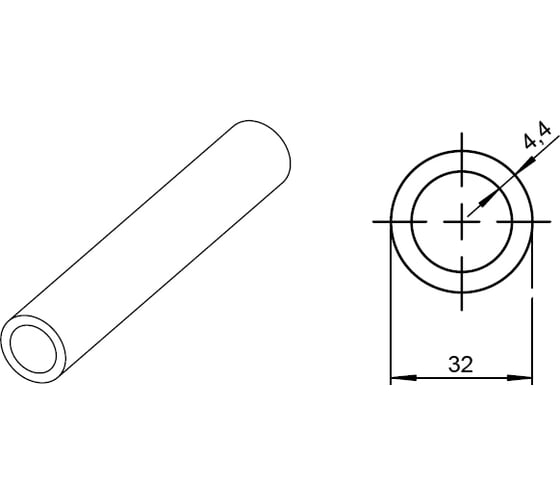 Труба RAUTITAN pink+, 32x4.4, штанга 6 м, РЕХАУ, 13360721006 6 52520427